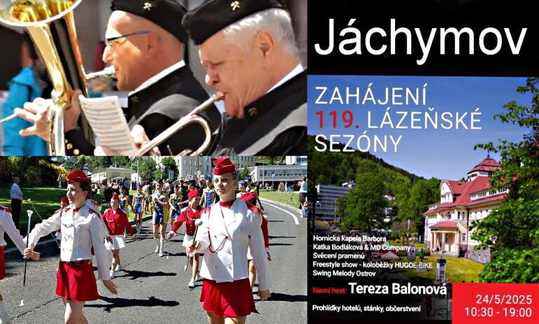 Zahájení lázeňské sezóny 2025 v Jáchymově, adrenalin, tradice a hudba v srdci Krušných hor