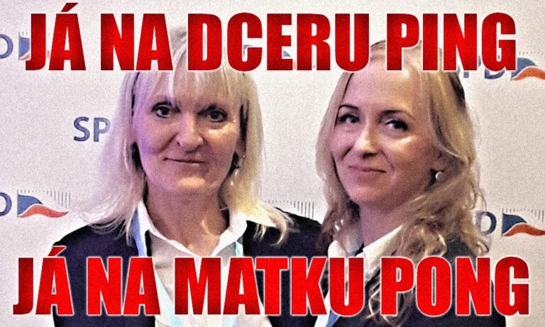 Ne, to nejsou Jehovisté, to matka s dcerou jedou soukromopolitickou kampaň